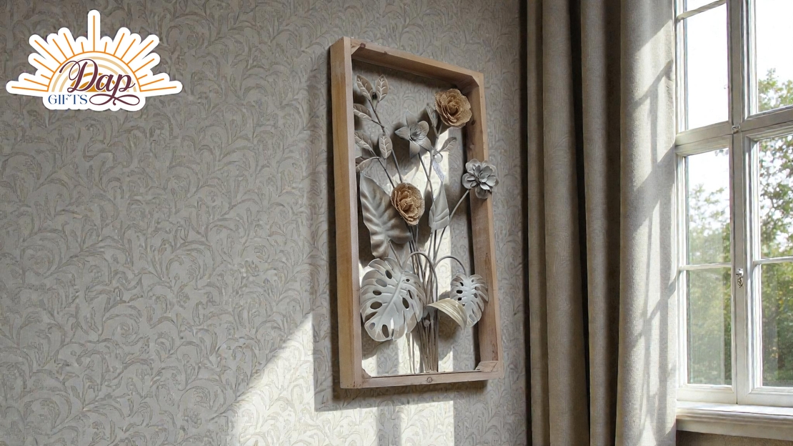 Пано за стена дърво и метал (3954700)