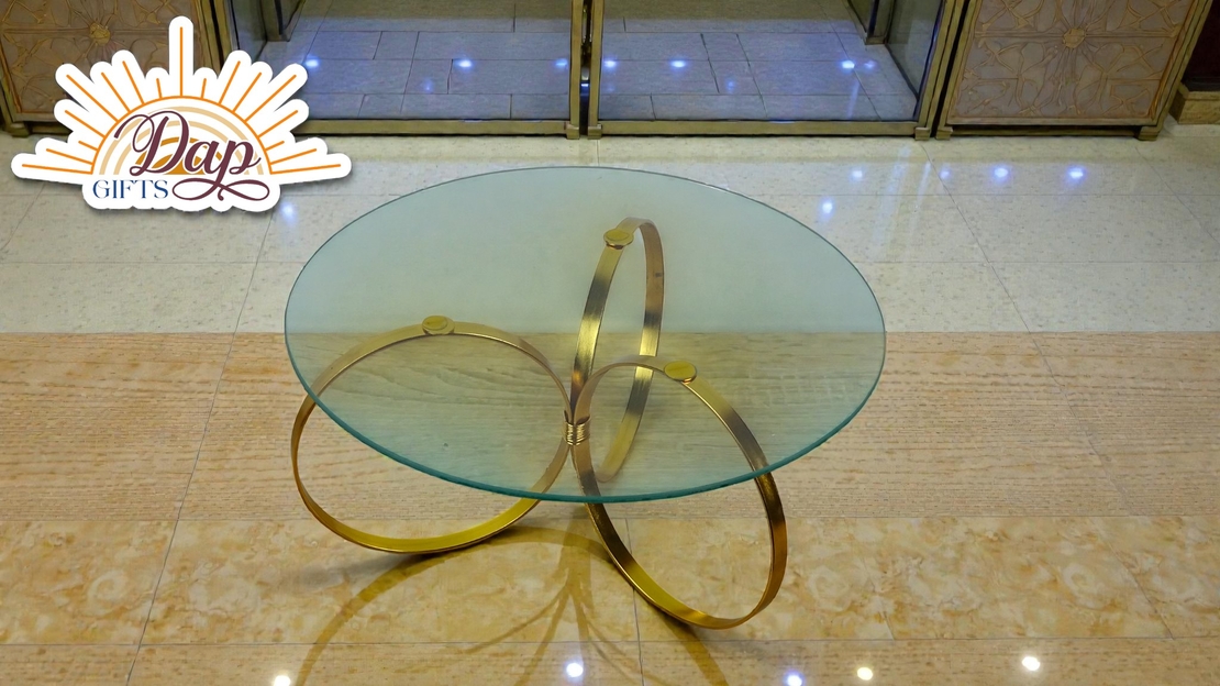 Стъклена Масичка С Метал (4729474)