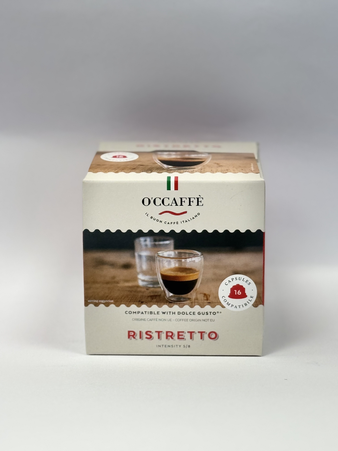 Кафе капсули OCCAFFE Ristretto съвместими със система Dolce Gusto, 16 бр.