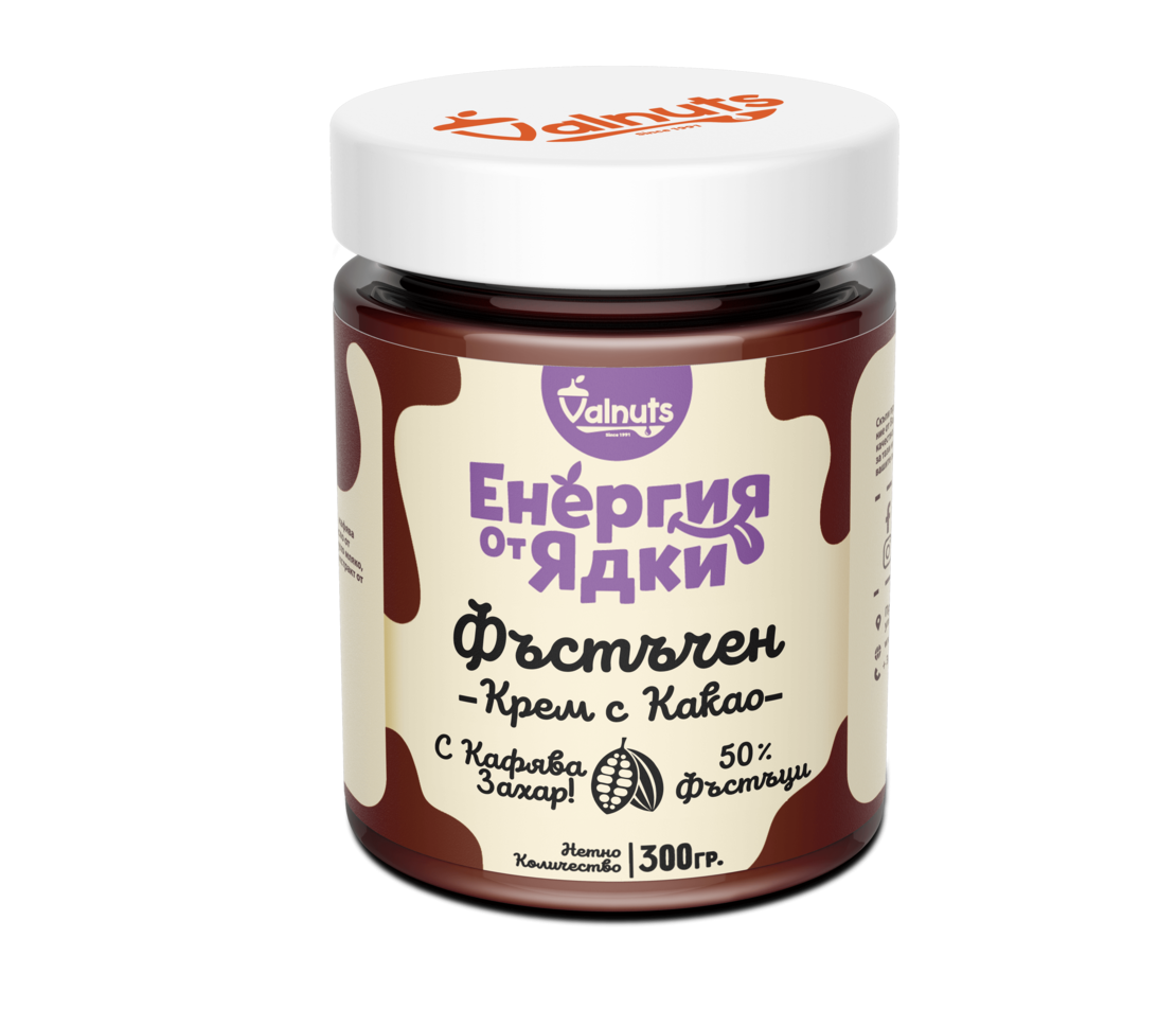 Фъстъчен крем с какао 300гр.