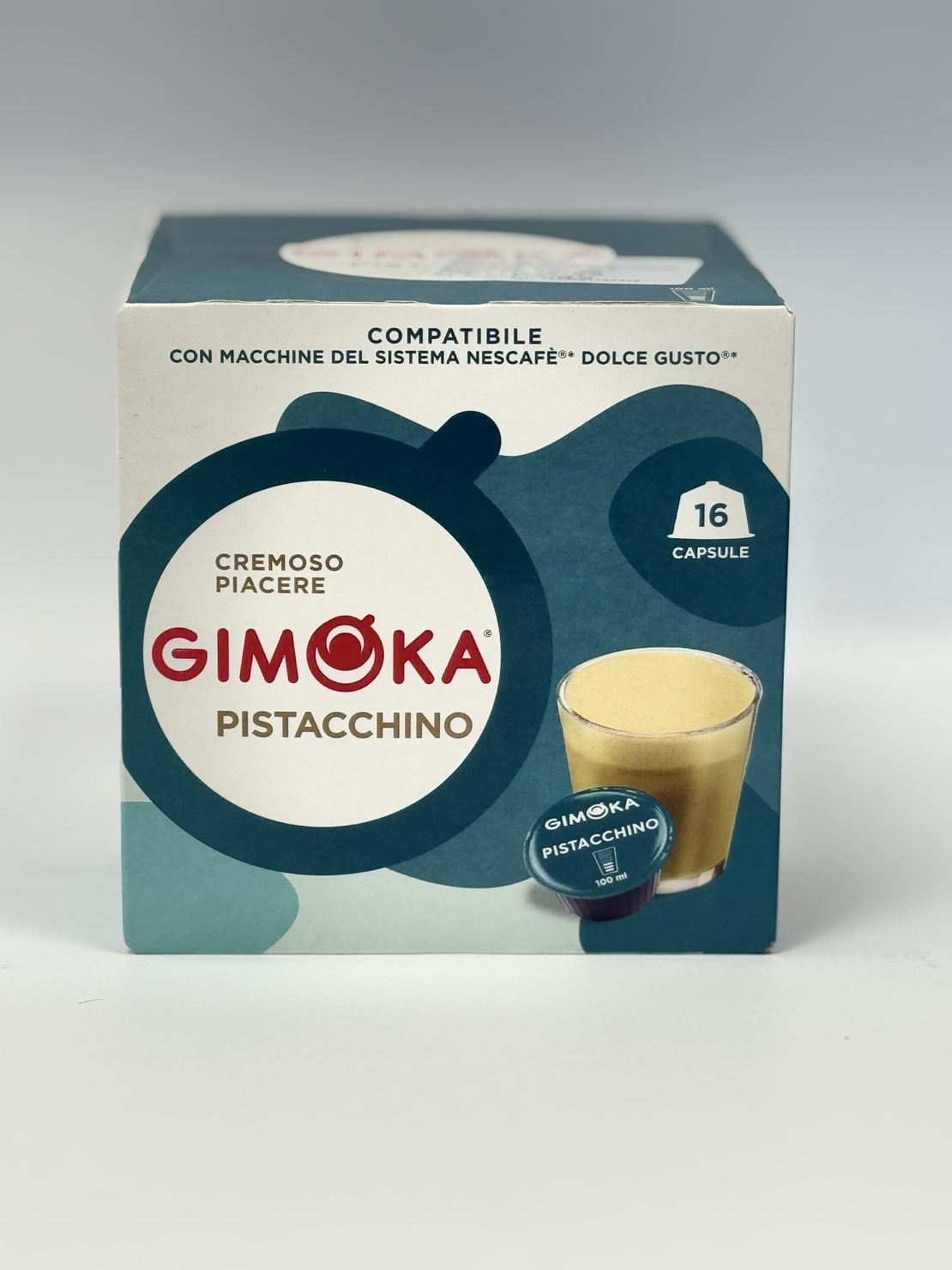 Кафе капсули GIMOKA PISTACCHINO съвместими със система Dolce Gusto, 16 бр.