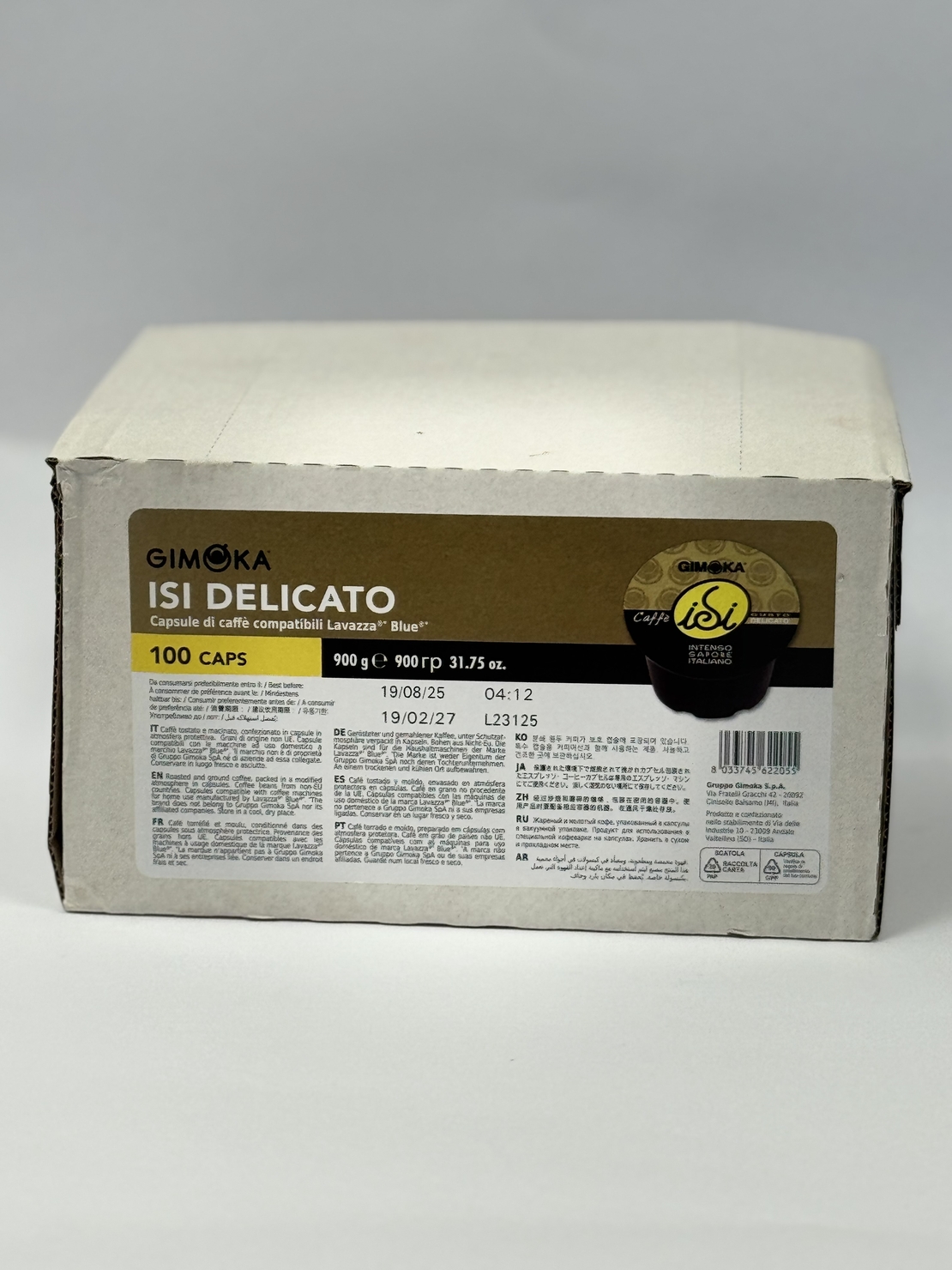 Кафе капсули GIMOKA DELICATO съвместими със система Lavazza Blue, 100 бр.