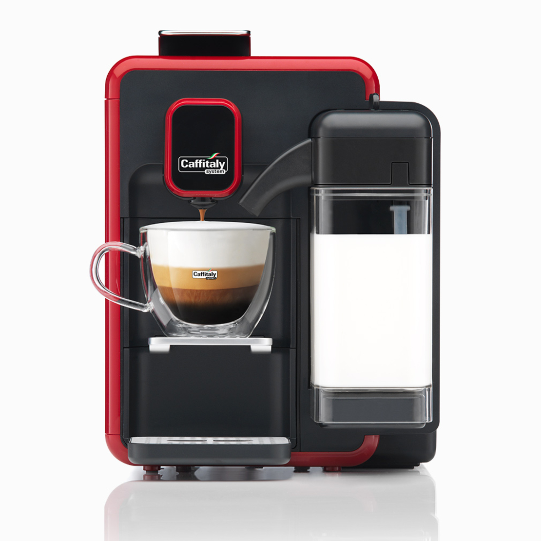 Капсулна кафе машина Caffitaly System BIANCA S22 с 50 капсули подарък