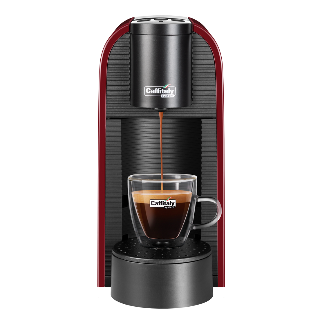 Капсулна кафе машина Caffitaly System VOLTA S36 CHERRY с 50 капсули подарък