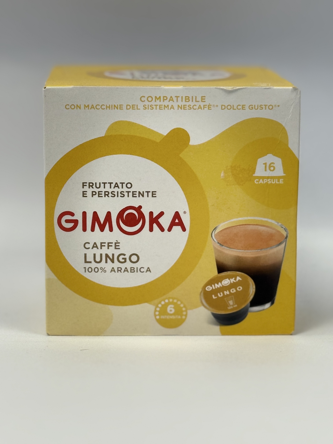 Кафе капсули GIMOKA LUNGO съвместими със система Dolce Gusto, 16 бр.