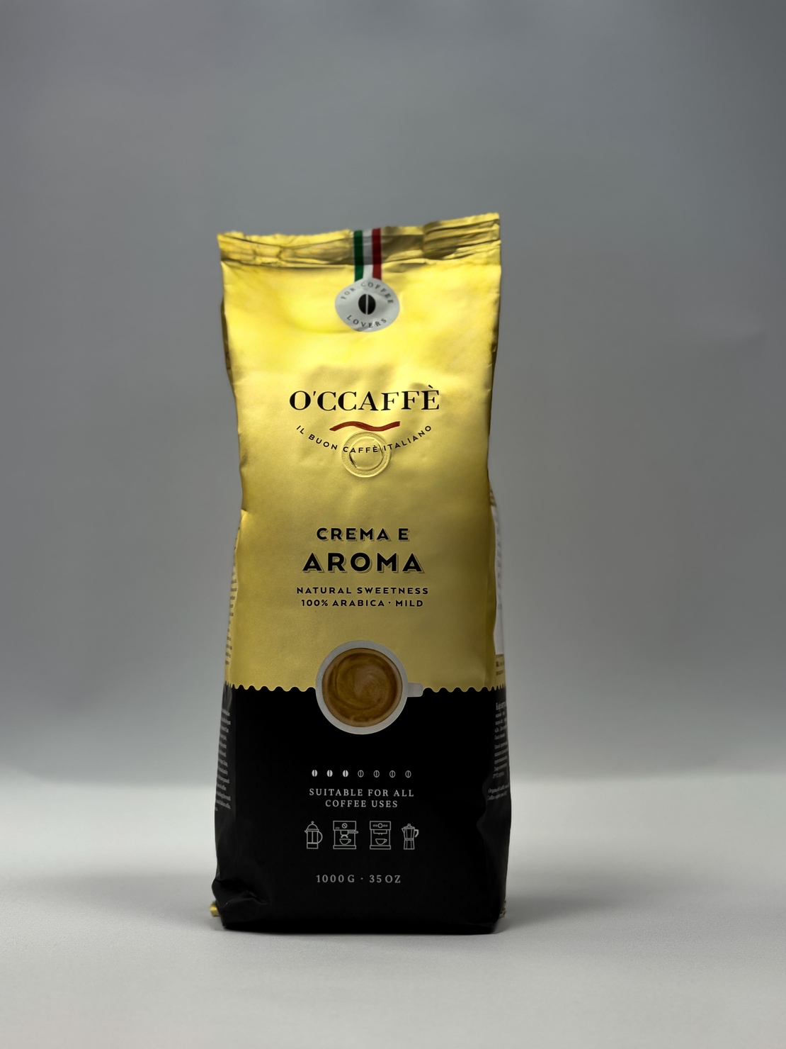 Кафе на зърна OCCAFFE Crema e Aroma 100% Arabica, 1кг.