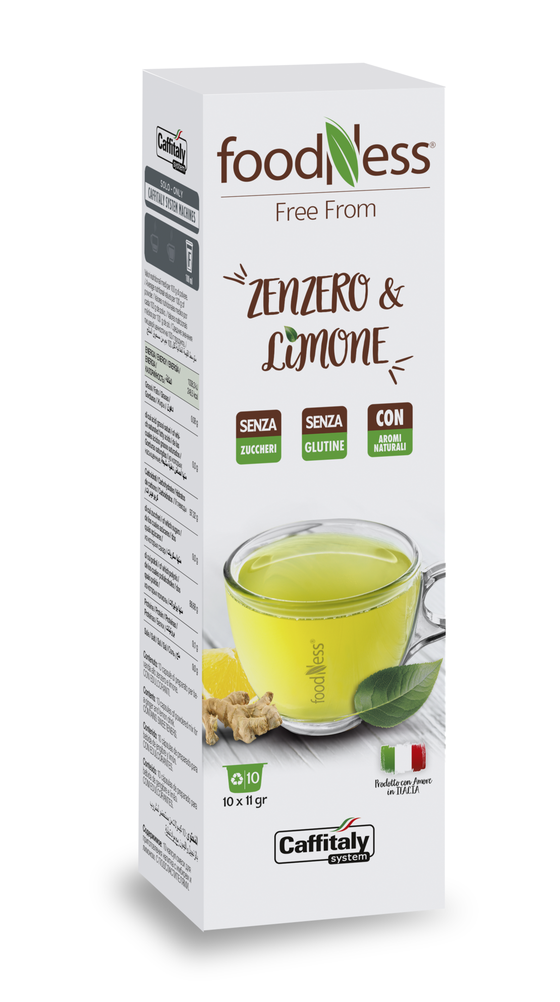 Чай на капсули GINGER & LEMON FOODNESS - съвместими с Caffitaly System