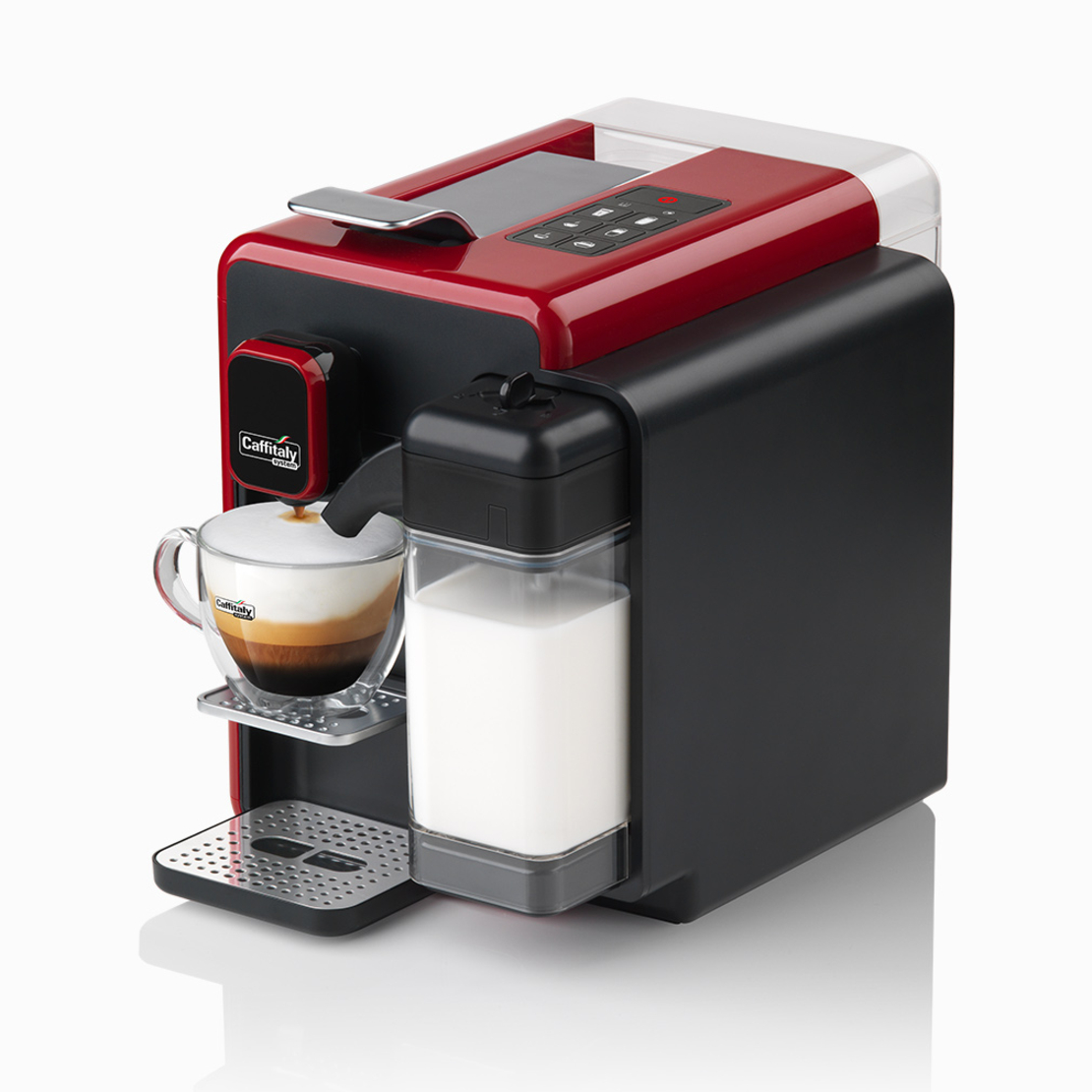 Капсулна кафе машина Caffitaly System BIANCA S22 с 50 капсули подарък