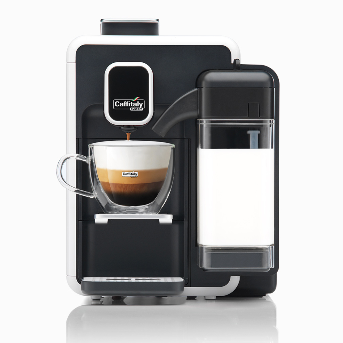 Капсулна кафе машина Caffitaly System BIANCA S22 с 50 капсули подарък