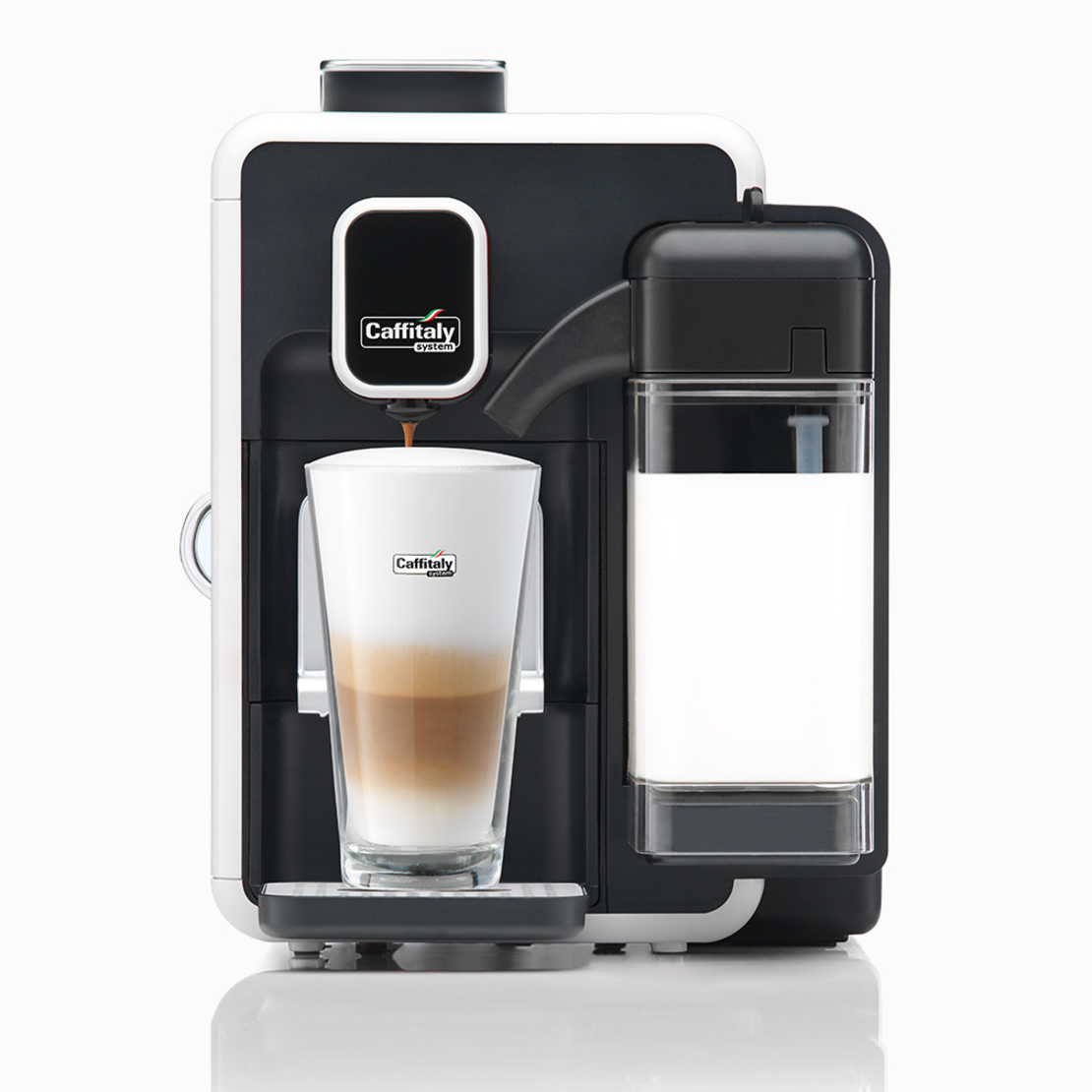 Капсулна кафе машина Caffitaly System BIANCA S22 с 50 капсули подарък