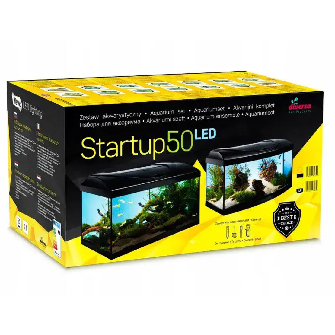 Аквариум Startup 50 LED expert 38.5 литра Напълно Оборудван