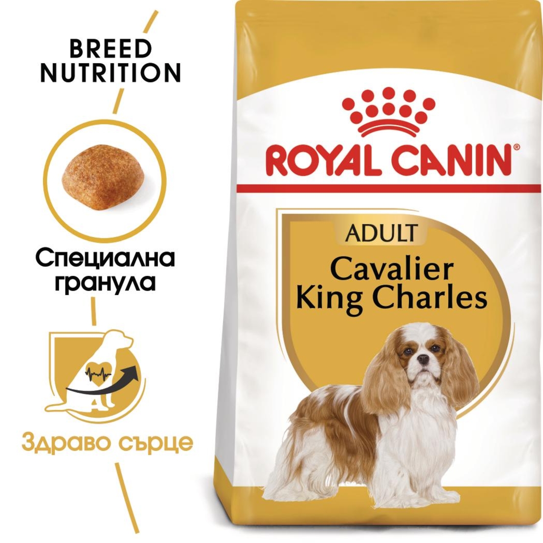 ROYAL CANIN® BHN CAVALIER KING CHARLES ADULT за кучета в зряла и напреднала възраст порода кавалер кинг чарлз шпаньол - над 10 месеца
