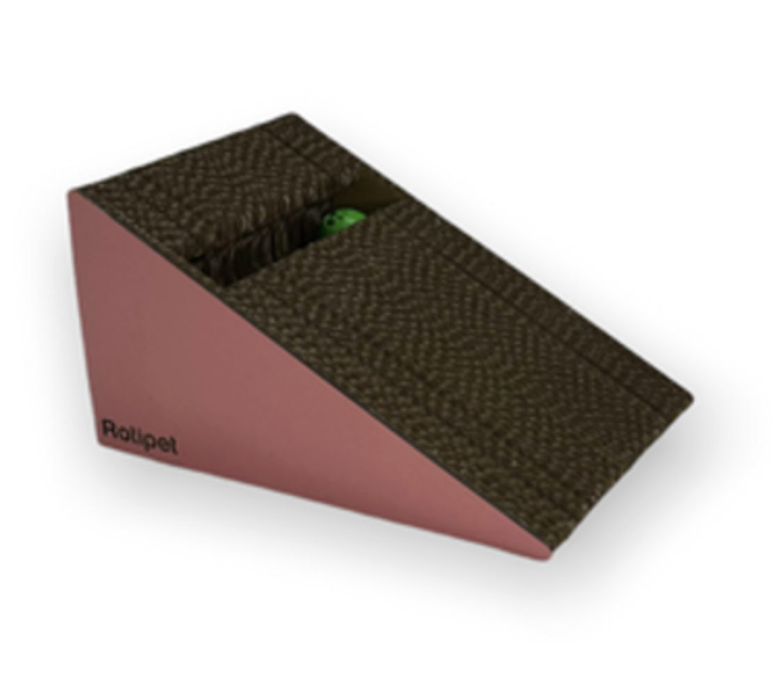 Драскало за Котка Триъгълно с топче - голямо 27x14x20см