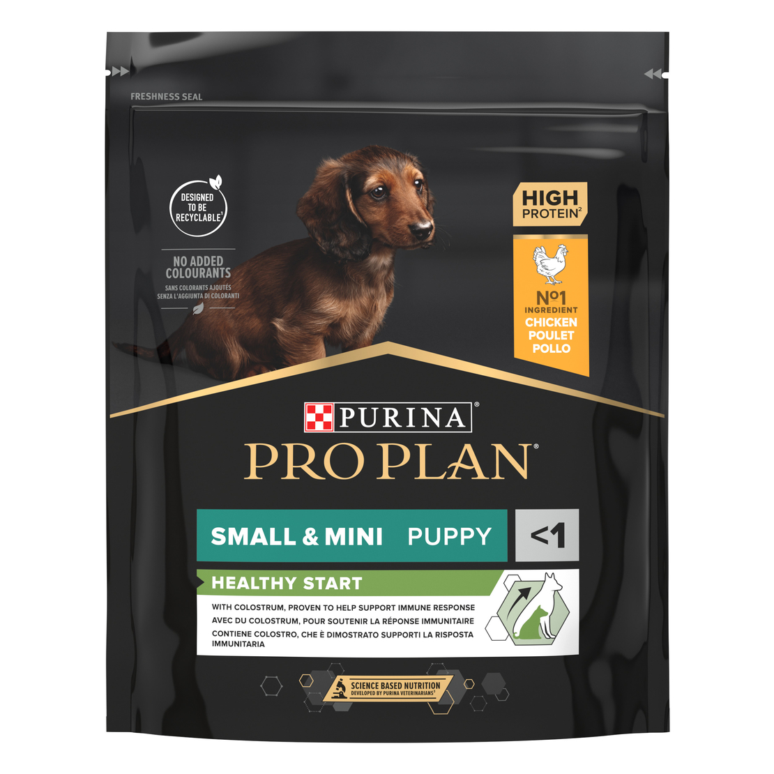 PURINA® PRO PLAN® Small & Mini Puppy HEALTHY START за малки кученца от дребни и мини породи, суха храна, с високо съдържание на пиле, 700 гр