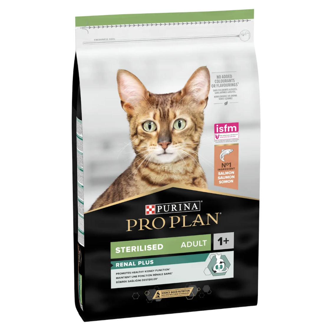 PURINA® PRO PLAN® STERILISED, за кастрирани котки в зряла възраст, със сьомга, суха храна