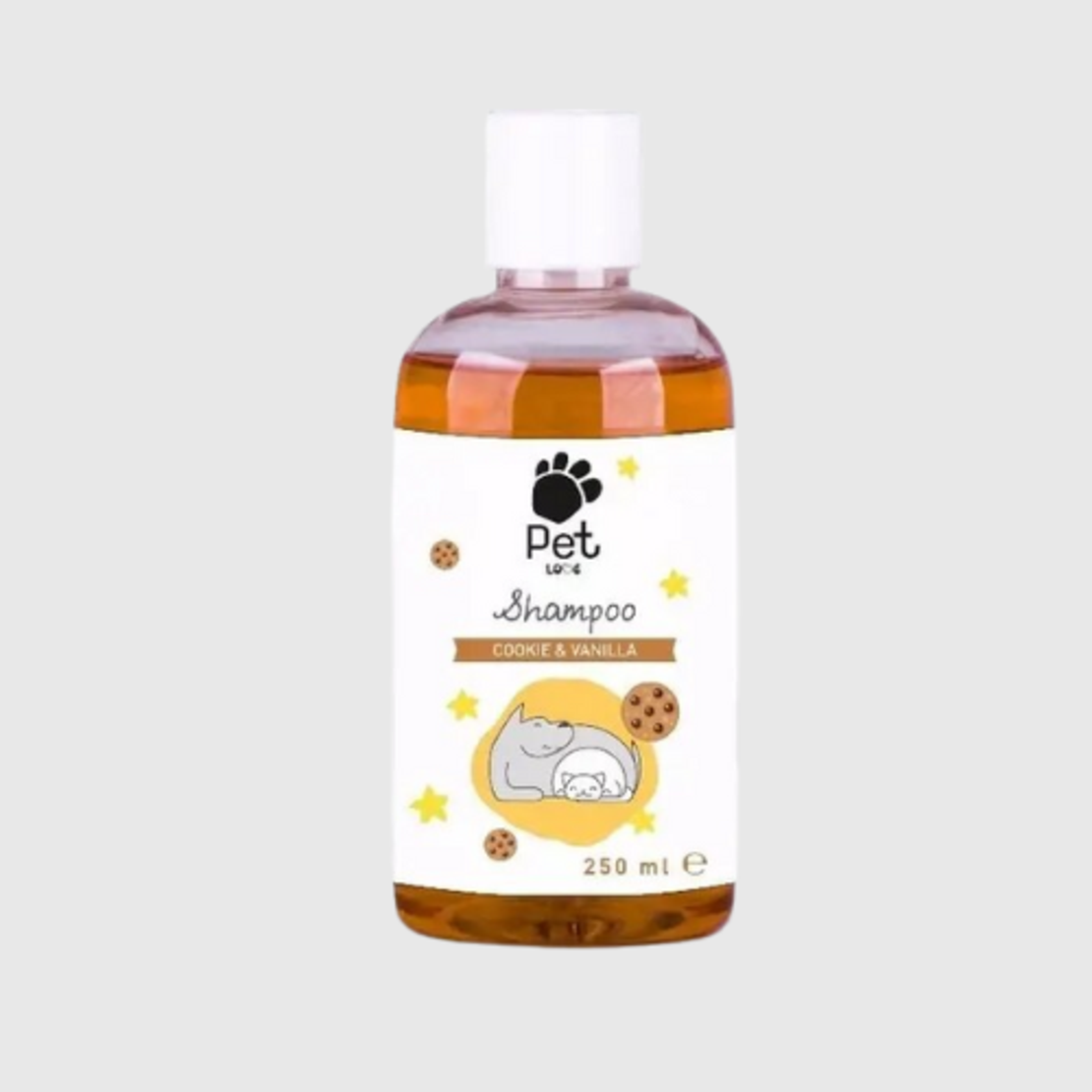 PET LOVE шампоан за кучета и котки с аромат на бисквитки с ванилия – 250 мл