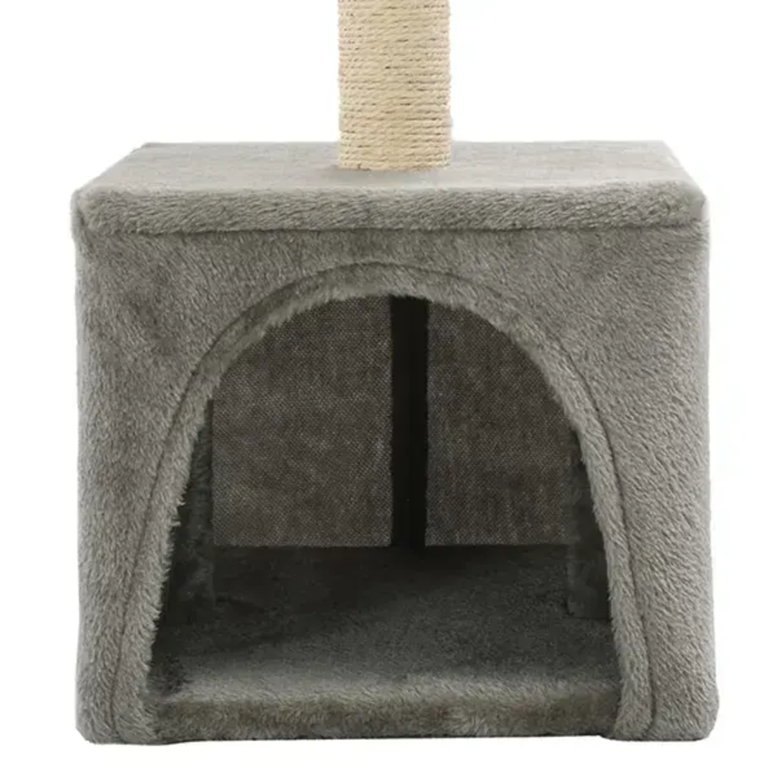 Катерушка/Драскало за коте с къщичка и стойки PetsMania