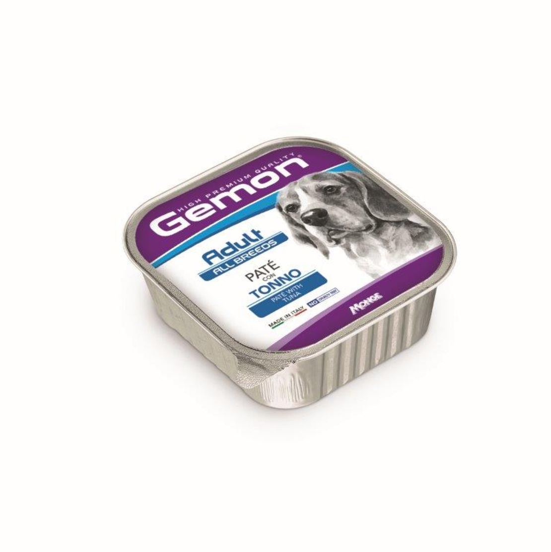 GEMON Adult Dog All Breeds Paté with TUNA– Пълноценна храна за кучета в зряла възраст от всички породи, терин пастет с риба тон