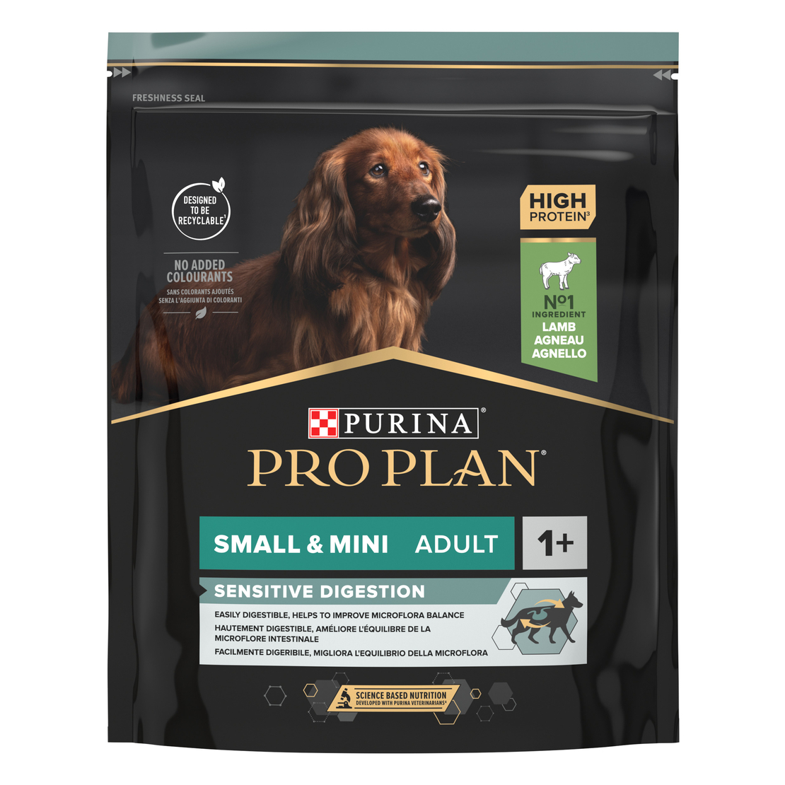 PURINA® PRO PLAN® Dog Small&Mini Adult Sensitive Digestion за кучета в зряла възраст от малки и дребни породи, суха храна, с високо съдържание на агне