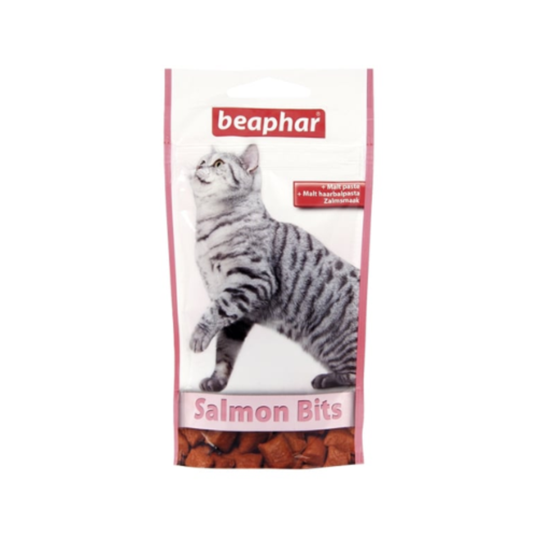 Beaphar Salmon Bits - малцови хапки за котки сьомга 35 г