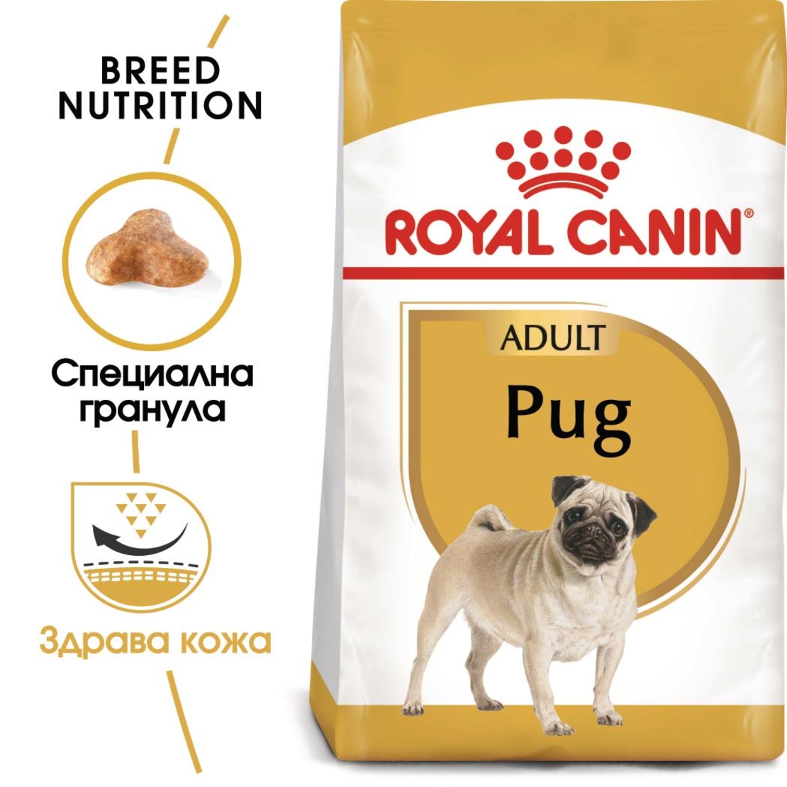ROYAL CANIN® BHN PUG ADULT - за кучета в зряла и напреднала възраст порода мопс - над 10 месеца, 1.5 кг
