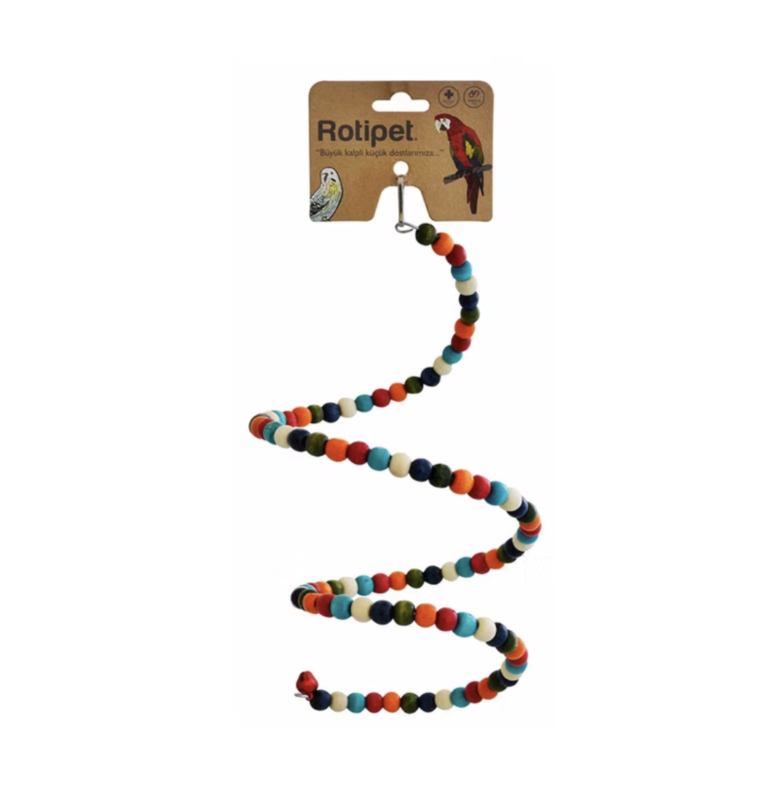 Играчка за папагали – голяма спирала, 90 см