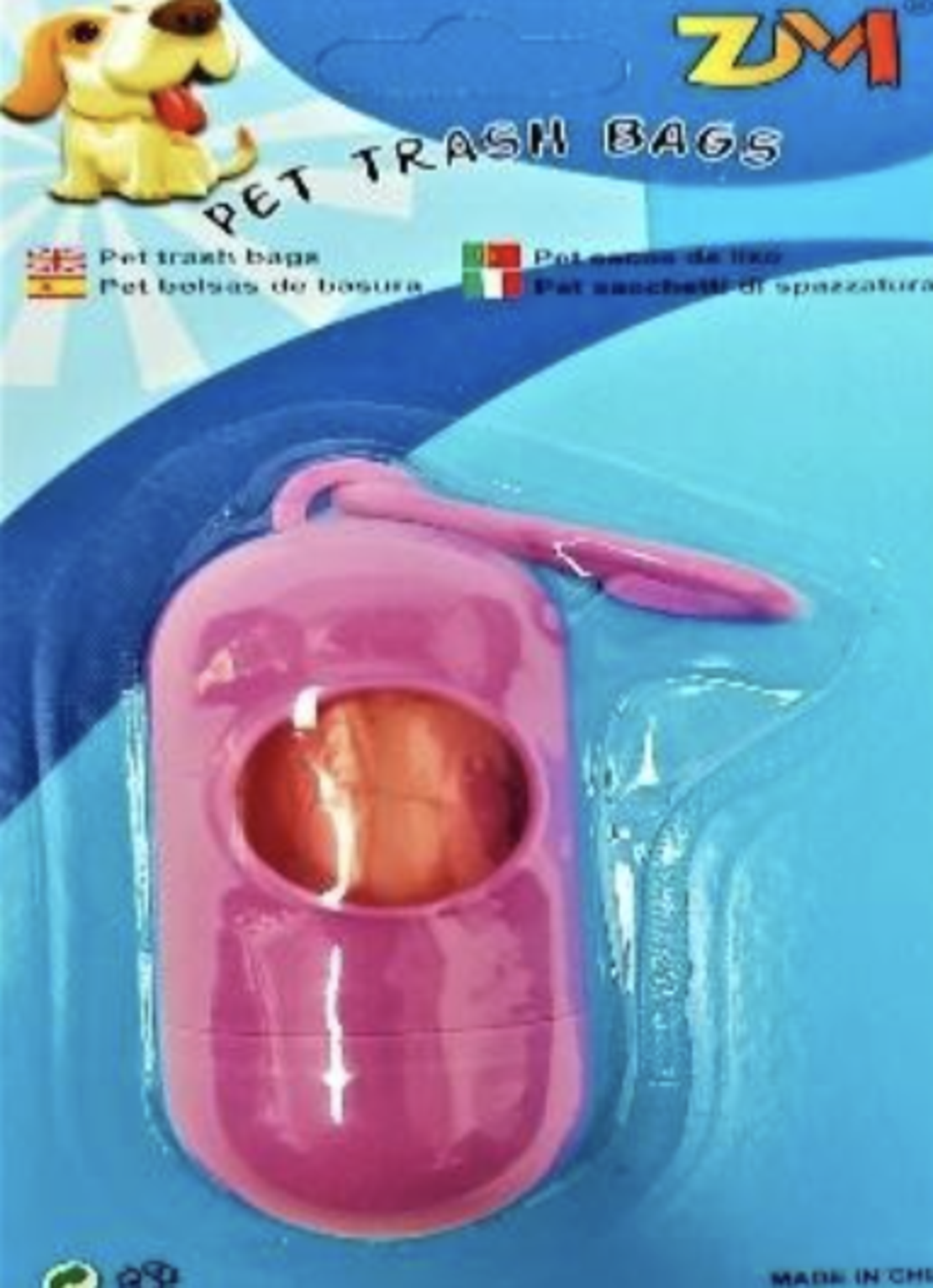 Контейнер с найлонови торбички за екскременти