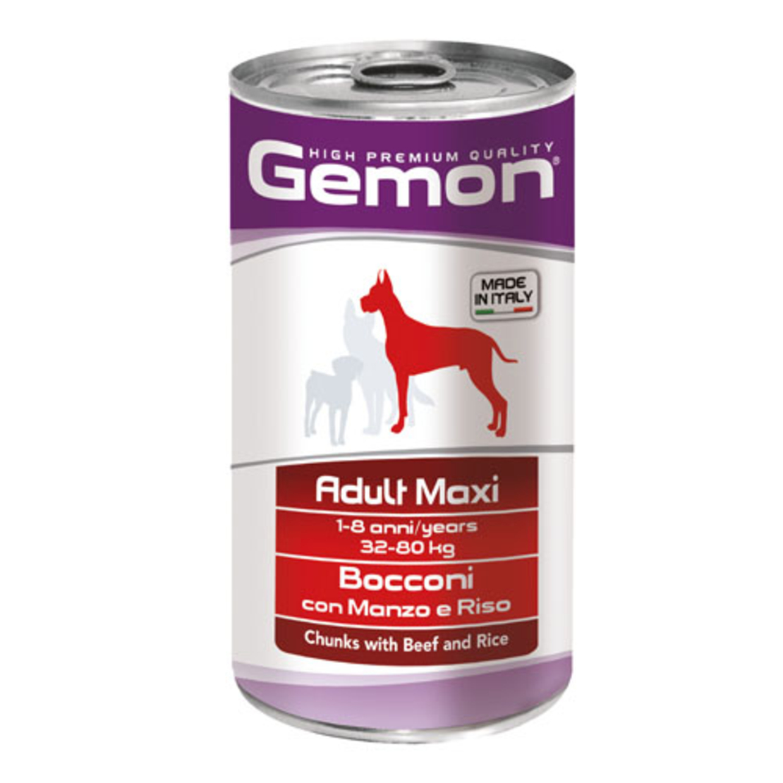 Adult Maxi Beef and Rice – За кучета от едри породи над 1г., 32-80кг.- консерва хапки с говеждо и ориз