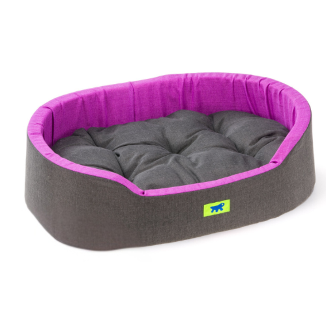 Памучно легло без плюш 45х35х13 см сиво (3 цвята) зелено, синьо, лилаво Ferplast DANDY 45