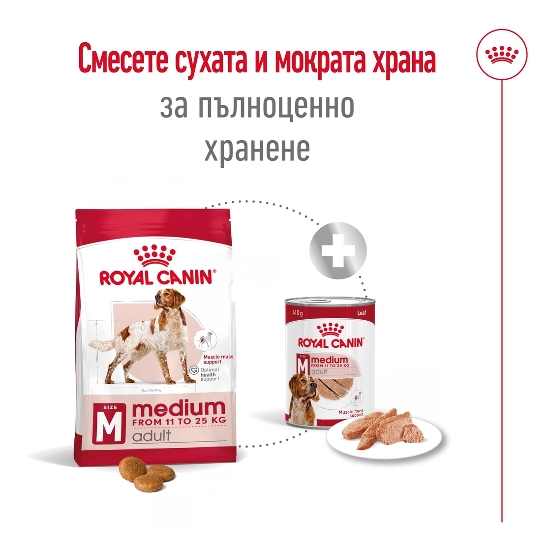 ROYAL CANIN® SHN MEDIUM ADULT - - за кучета в зряла възраст от средни породи (от 11 до 25 кг) - над 12 месеца