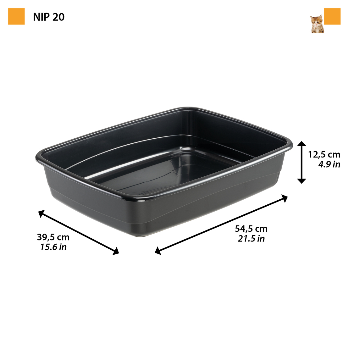 Котешка тоалетна без борд Ferplast LITTER TRAY NIP 20