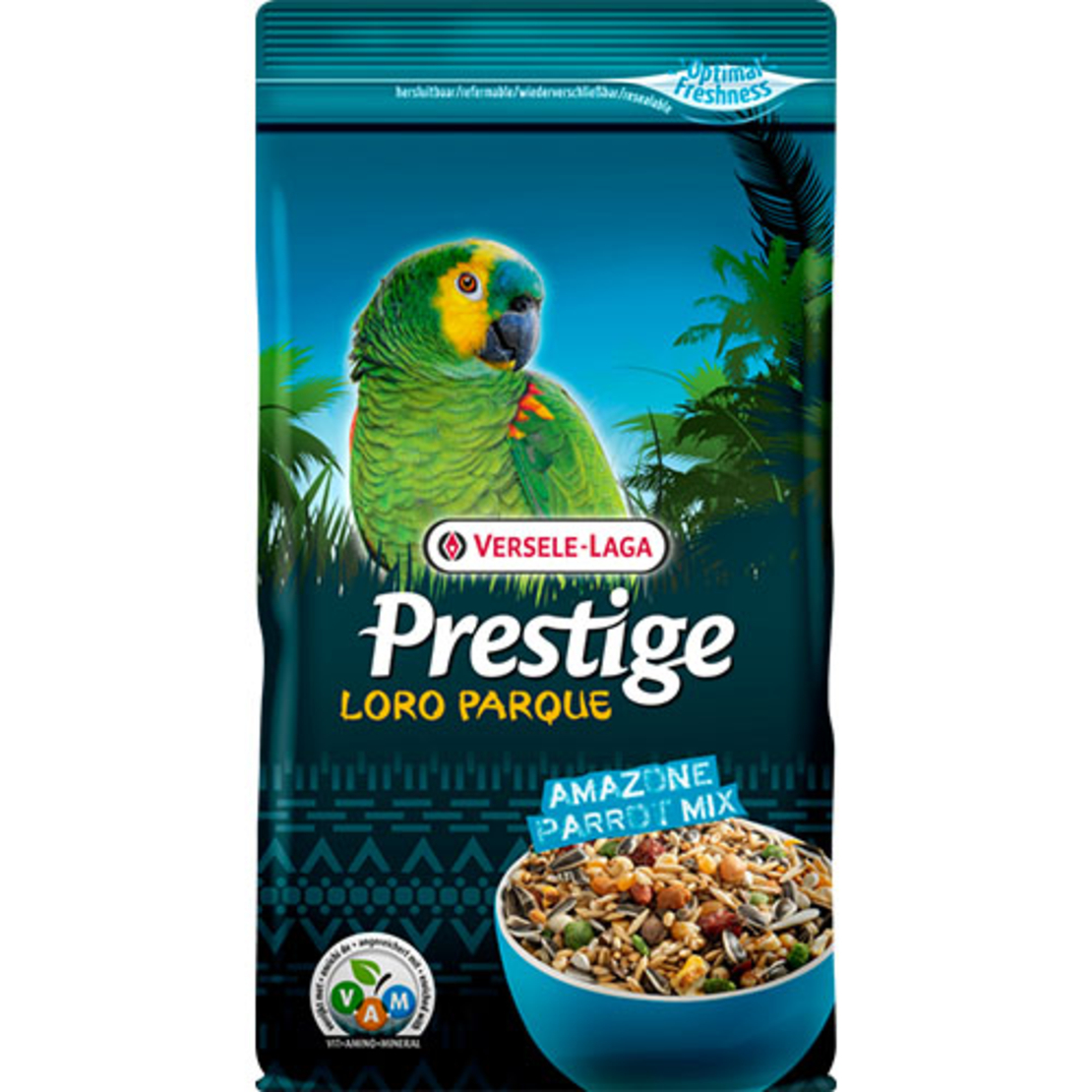 Prestige Premium Amazone Parrot (Loro Parque Mix) – пълноценна храна за големи амазонски папагали, 1 кг