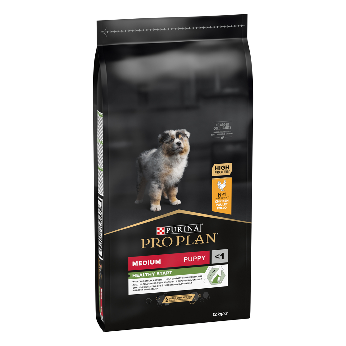 PURINA® PRO PLAN® Dog Medium Puppy HEALTHY START за малки кученца от средни породи, суха храна, с високо съдържание на пиле