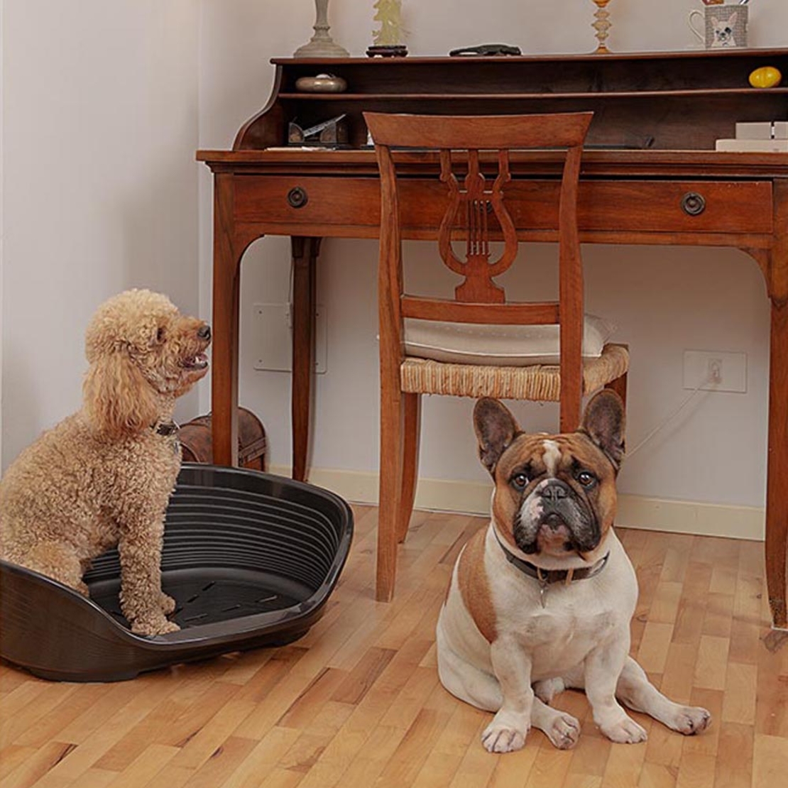 Пластмасово легло с дюшече черно 70х52х23 см Ferplast SIESTA DELUXE 6 BLACK