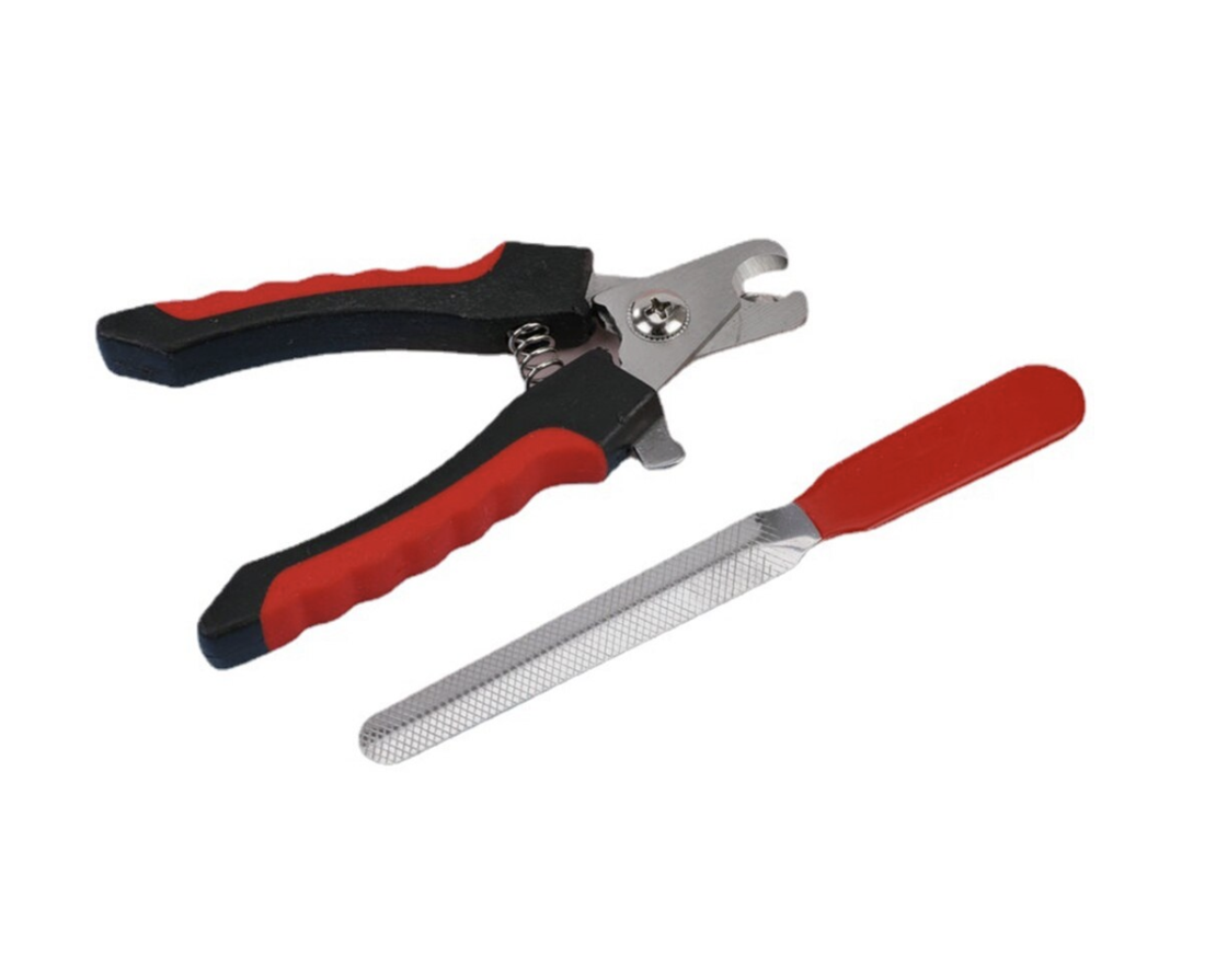 Нокторезачка за животни, с пила, ергономичен дизайн, неръждаема стомана, за малки кучета