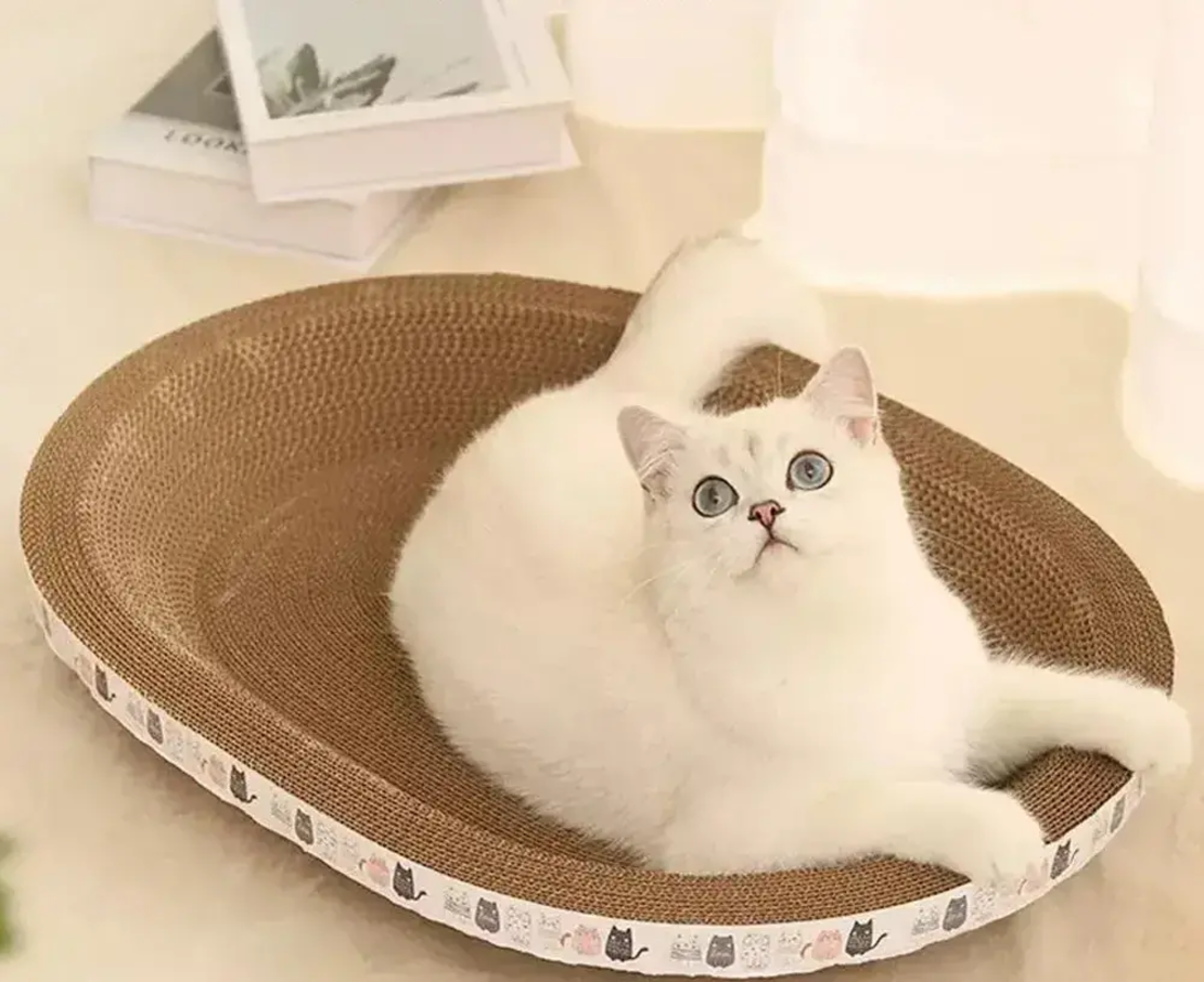 Овално Драскало Легло за Котка - Гнездо 43 см PetsMania
