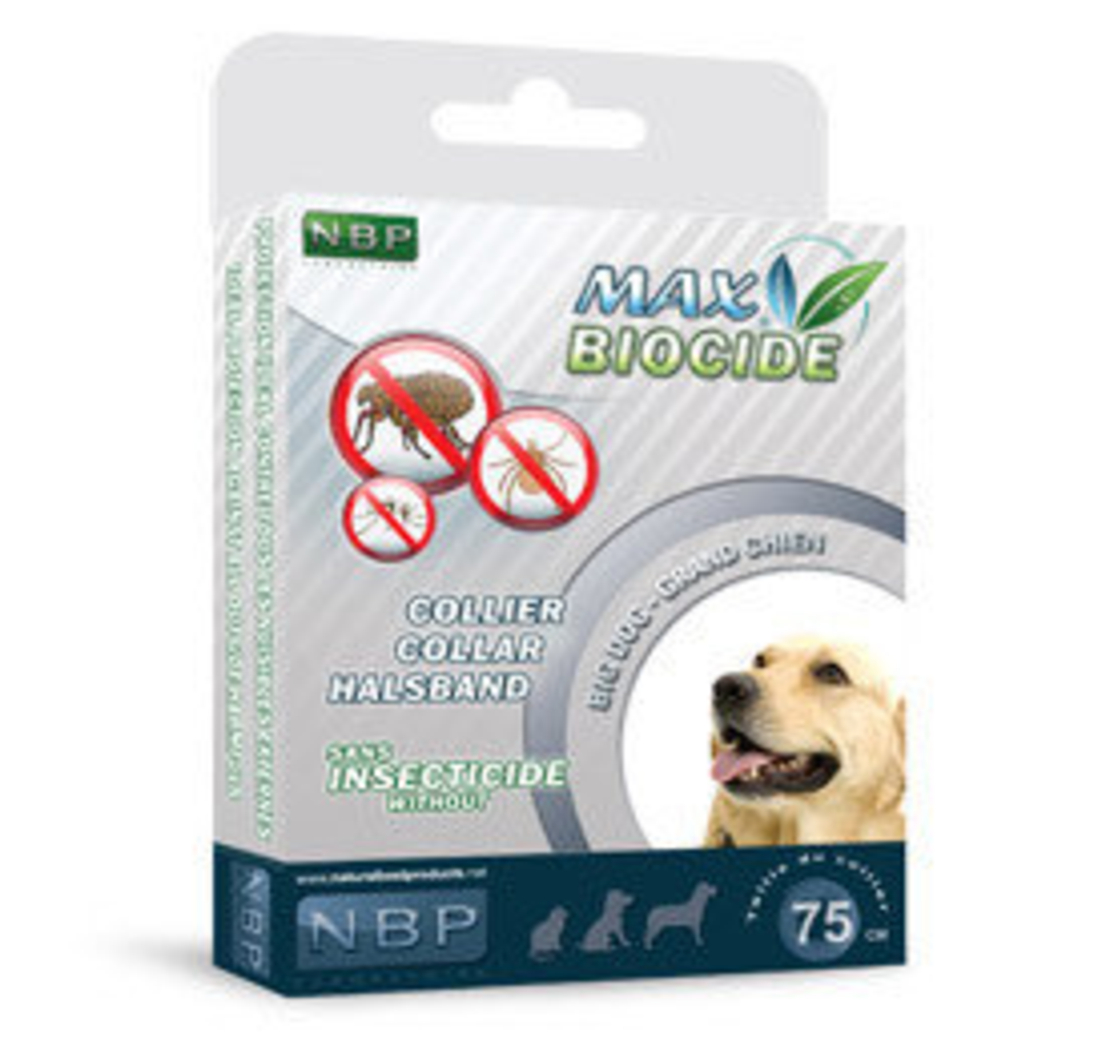 Противопаразитна каишка за куче MAXBiocide с гераниол - 75 см