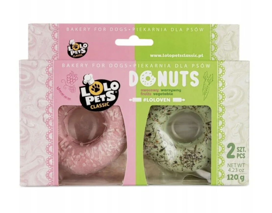 Лакомства за кучета, с вкус на плодове и зеленчуци, Lolo Pets, 120 гр., 2 бр.