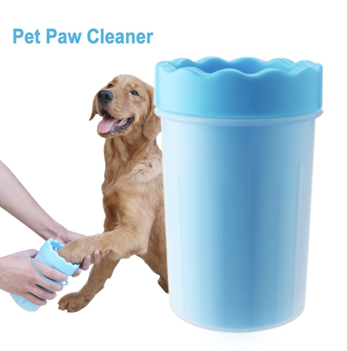 Съд за измиване на лапи на домашен любимец - синьо