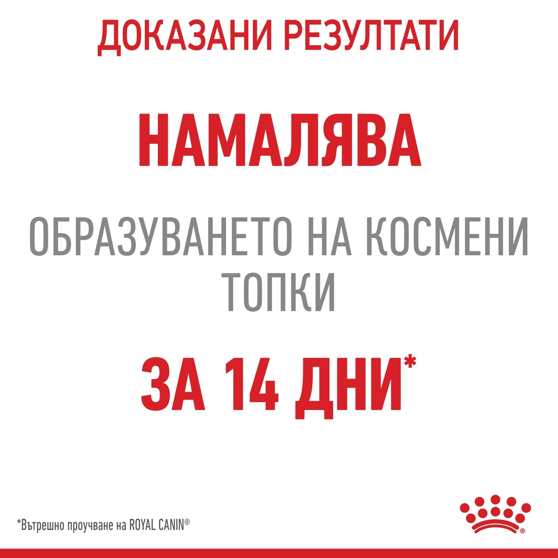 ROYAL CANIN® FCN CARE HAIRBALL за котки в зряла възраст - препоръчва се за намаляване формирането на космени топки