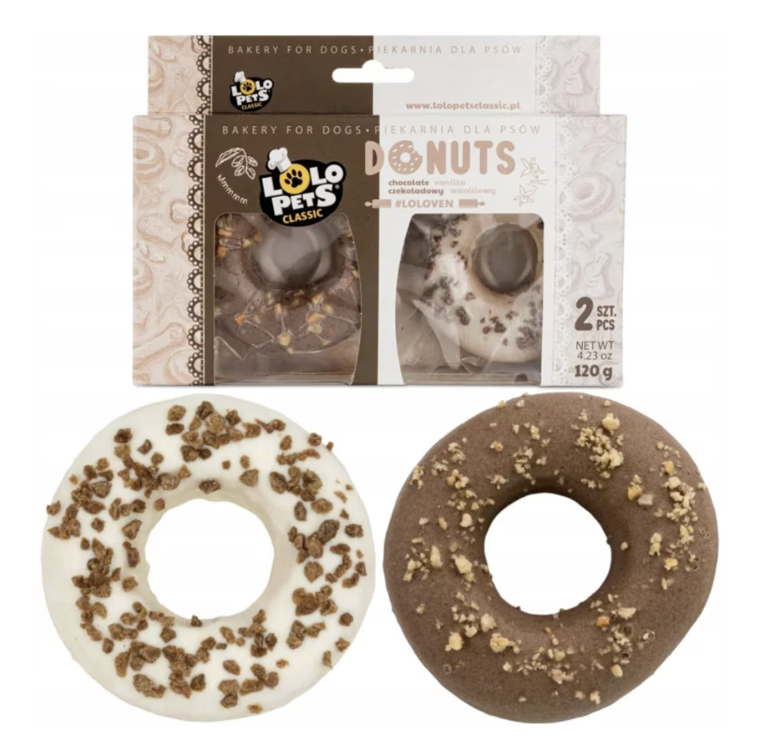 Лакомства за кучета, с вкус на ванилия и шоколад с ядки, Lolo Pets, 120 гр., 2 бр.