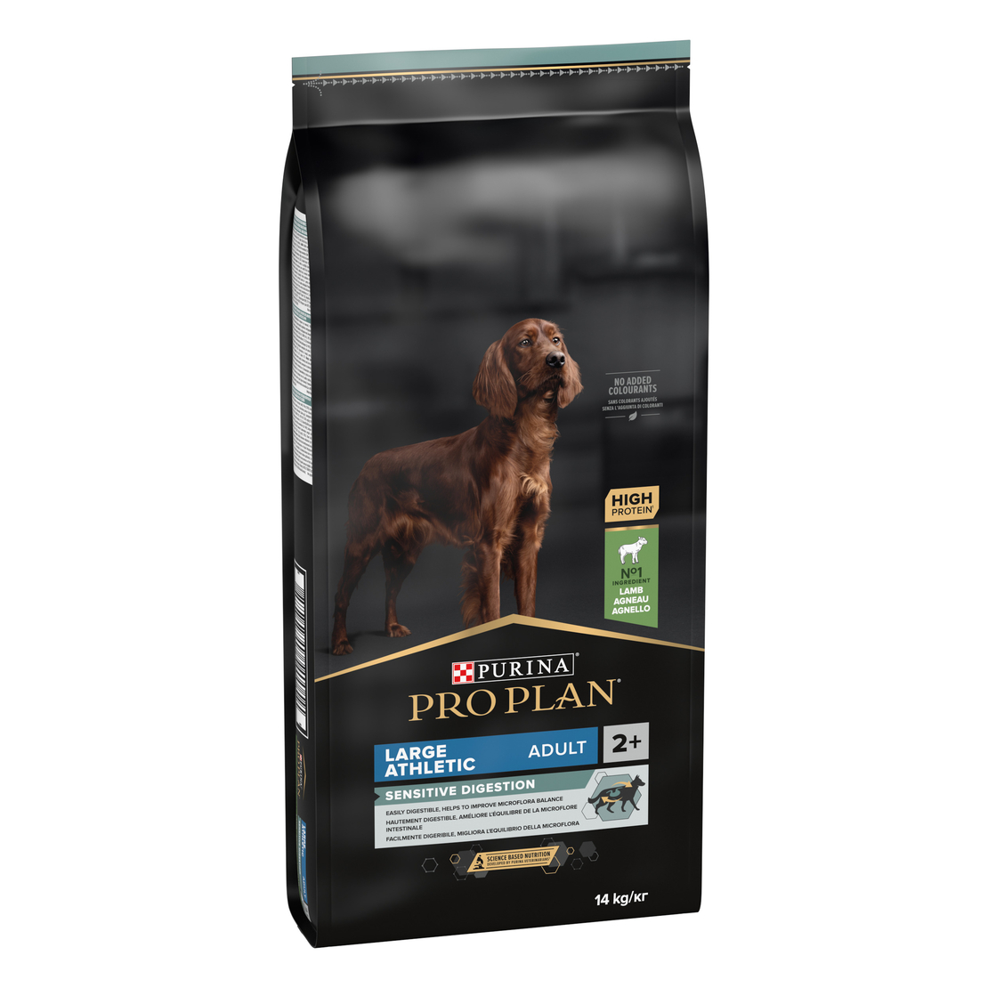 PURINA® PRO PLAN® Dog Large Athletic Adult SENSITIVE DIGESTION за кучета в зряла възраст от едри атлетични породи, суха храна, с високо съдържание на агне, 14 kг