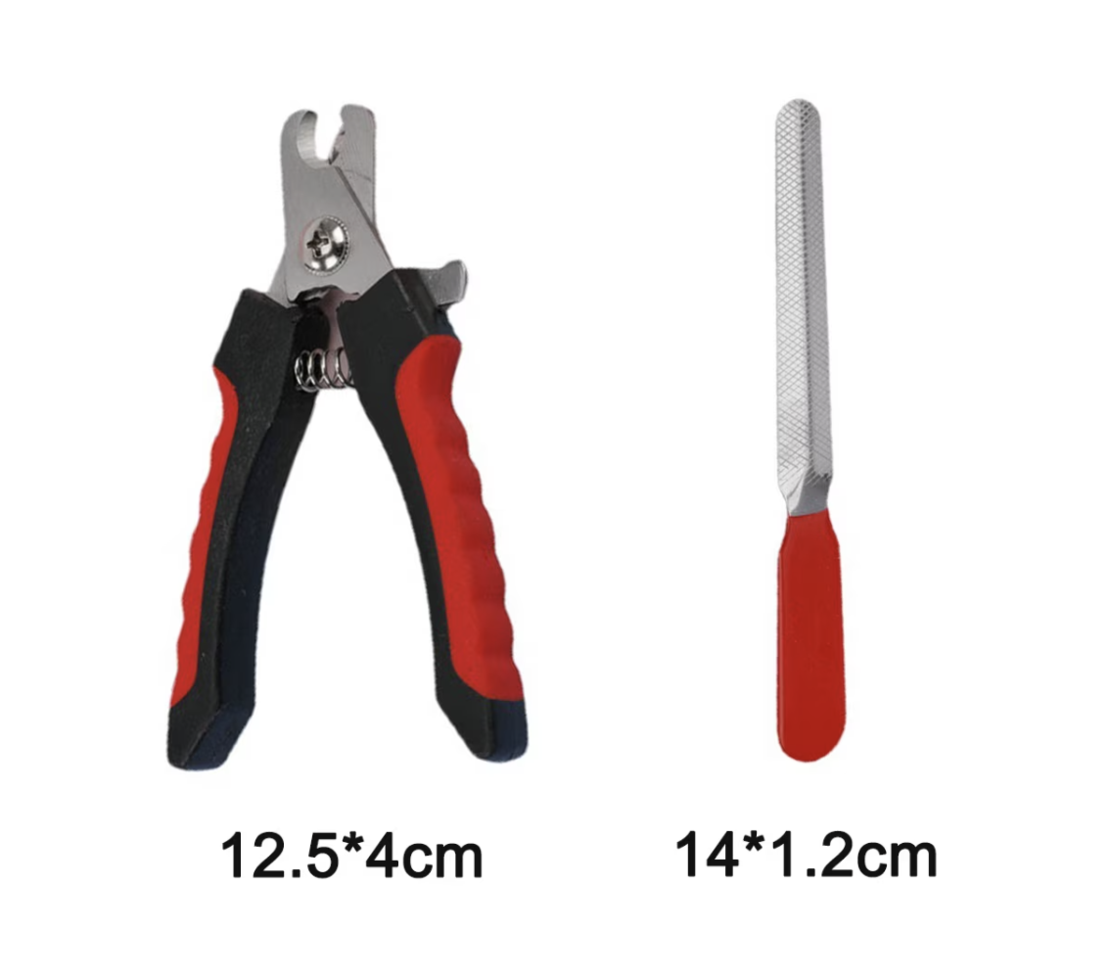 Нокторезачка за животни, с пила, ергономичен дизайн, неръждаема стомана, за малки кучета