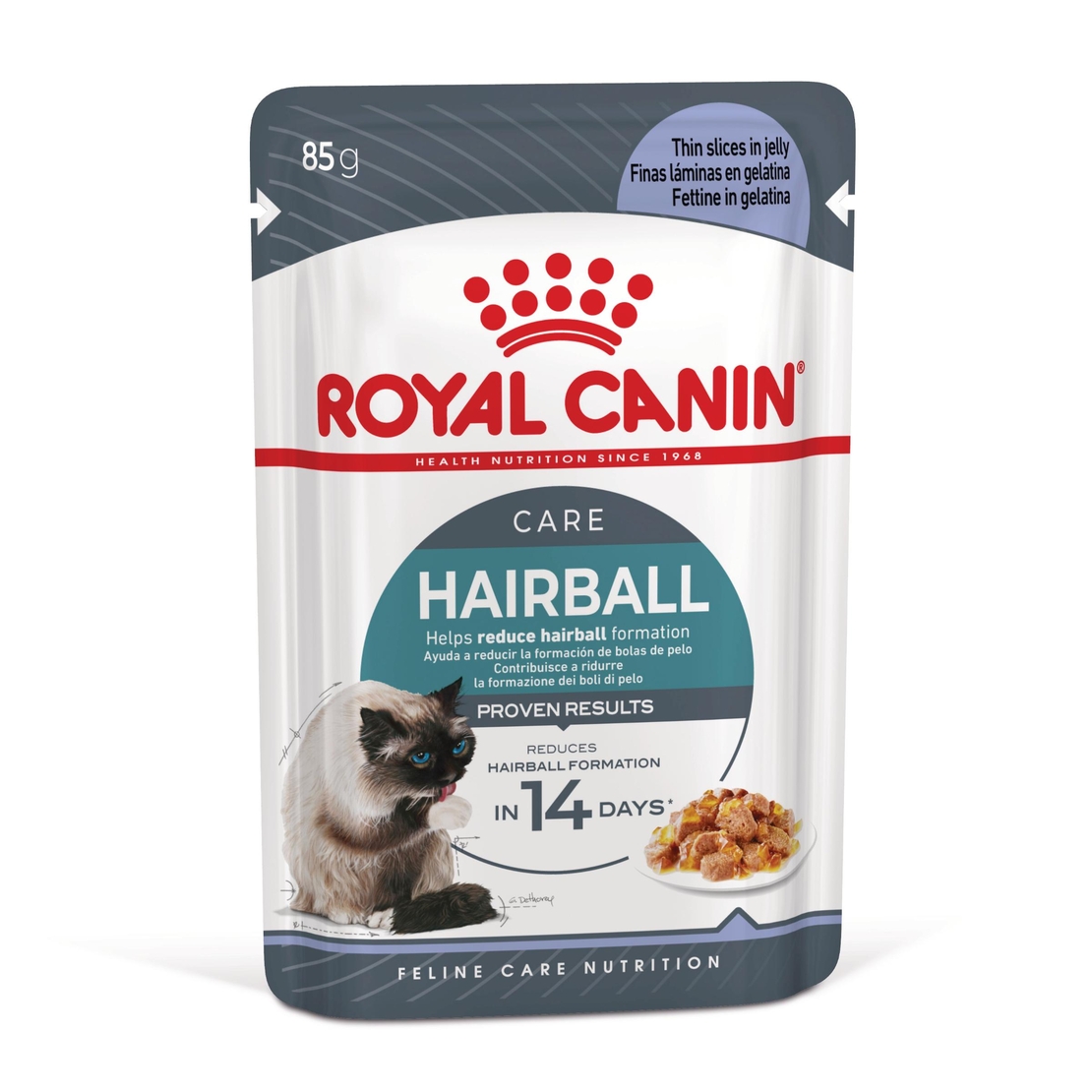 ROYAL CANIN® FCN CARE HAIRBALL за котки в зряла възраст (малки хапки в желе)