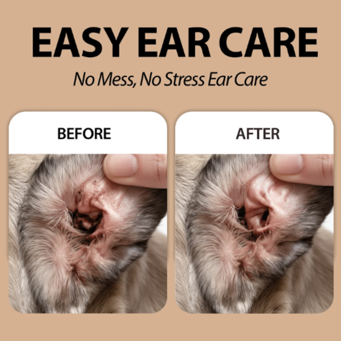 Еднократни тампони за уши за кучета и котки Ferplast NATURÉ  - 50 бр.