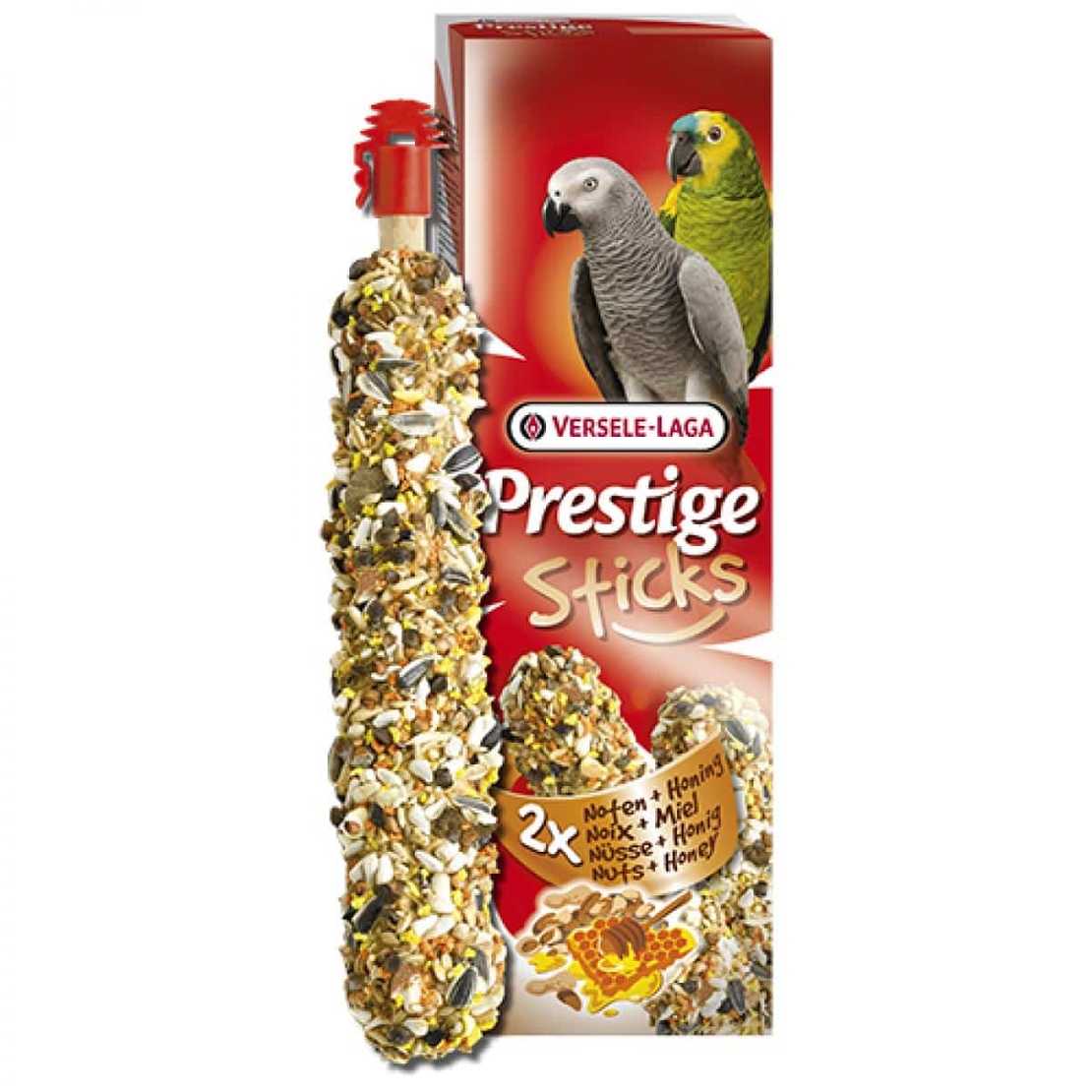 2 бр. Sticks Parrots Nuts & Honey - стик за големи папагали с ядки и мед - 2 бр х 70 гр