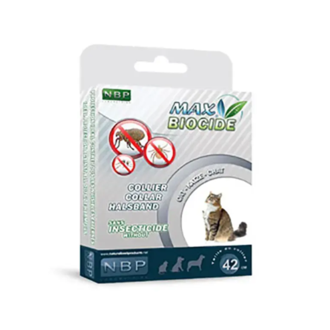 Противопаразитна каишка за котка с гераниол – 42 см, MAXBioside