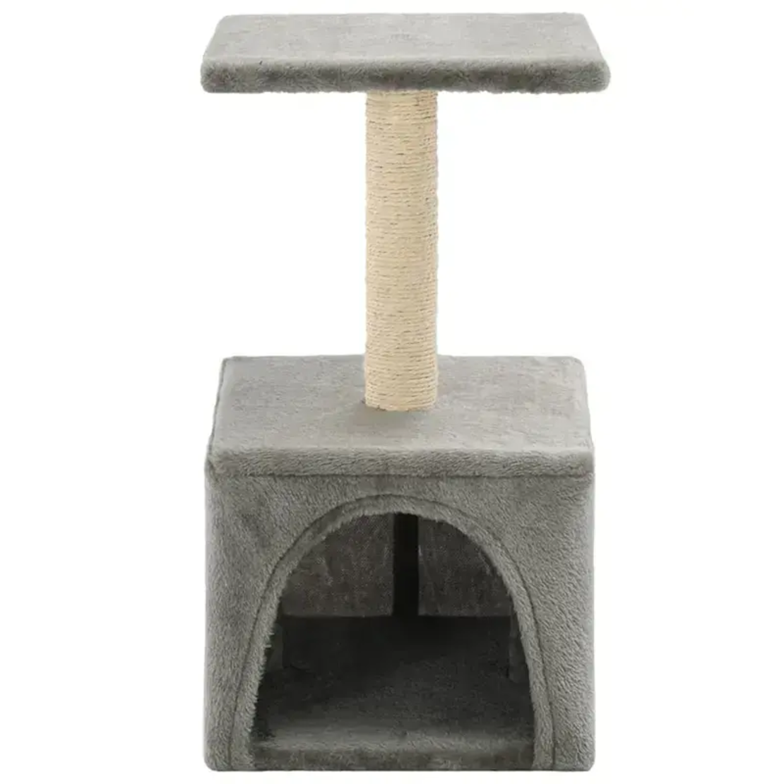 Катерушка/Драскало за коте с къщичка и стойки PetsMania