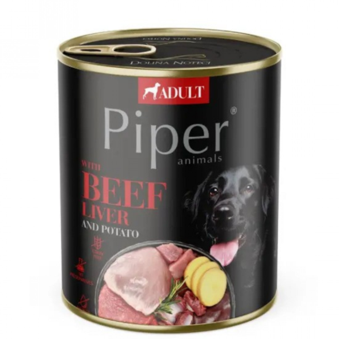 Piper Adult Beef Liver & Potatoes - консерва с телешко, 800 гр