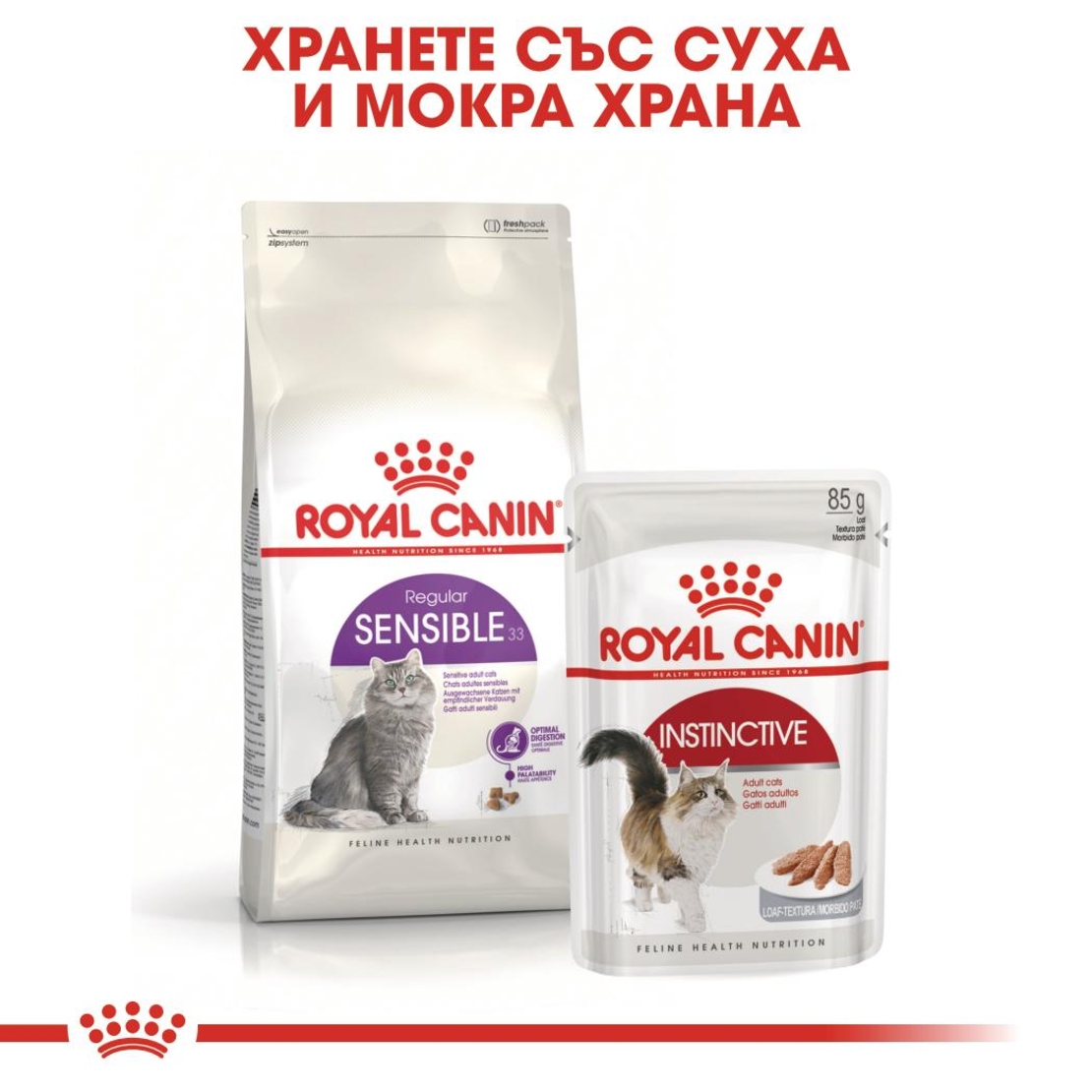 ROYAL CANIN® FHN SENSIBLE за котки в зряла възраст над 1 година - при чувствителна храносмилателна система